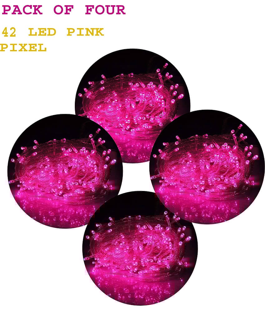 MIRADH - Pink 10Mtr String Light ( Pack of 4 )