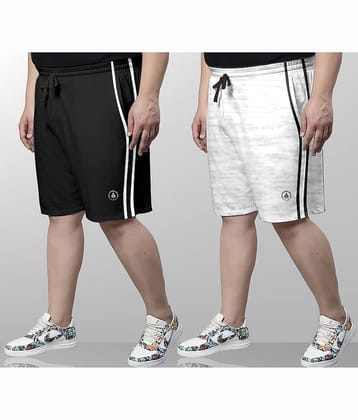 Ardeur Multi Cotton Blend Men's Shorts ( Pack of 2 )