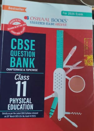 Oswaal CBSE Question Bank Class 11 Physical Education For 2026 Exam Paperback  27 January 2025 [Paperback] Oswaal Books And Learning Private Limited