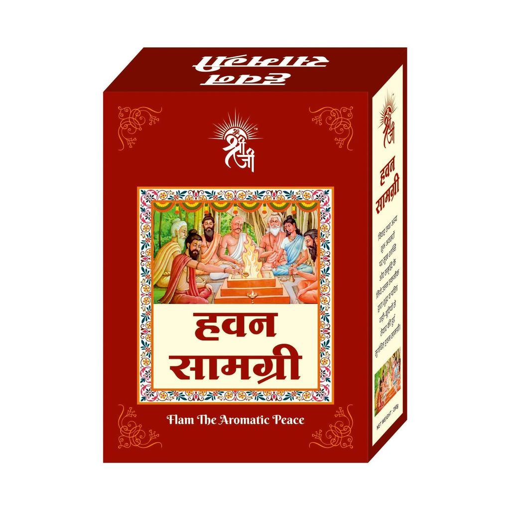 Shri Shriji Hawan Samgri 250 Grams � Traditional Herbal Resin Mix for Religious and Spiritual Ceremonies Pack of 2