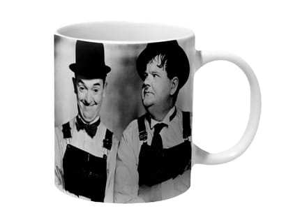 Multicolor Laurel &Amp; Hardy Busy Bodies Ceramic Mug