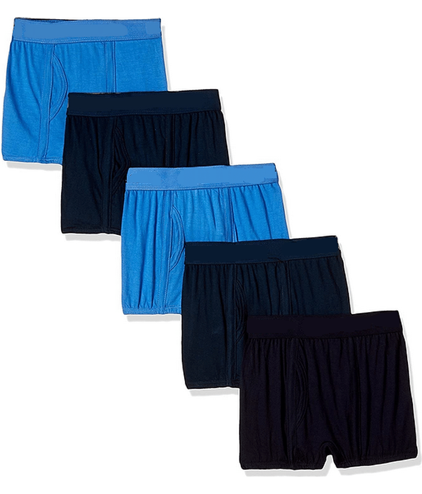 D1 DIFFERENT ONE Pack of 5 Cotton Trunks For Men's ( Multicolor )