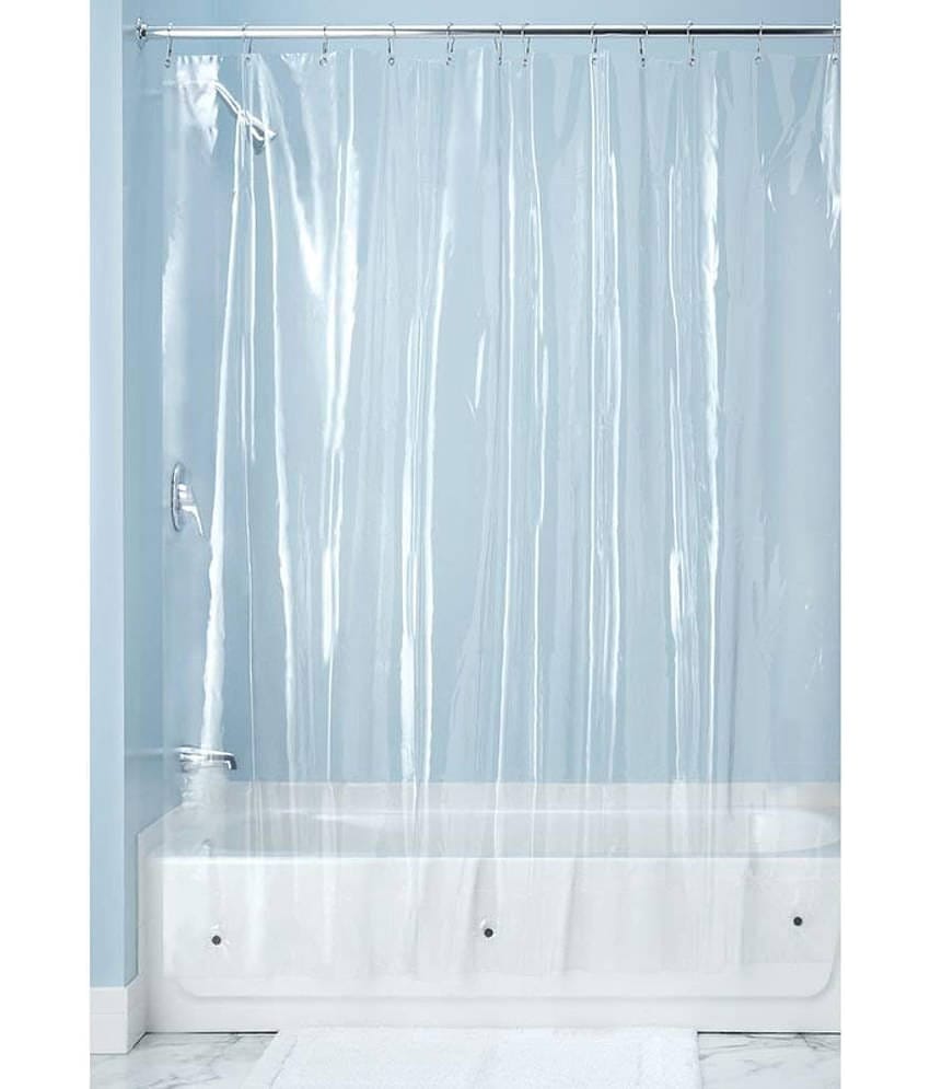 CASA FURNISHING Transparent PVC Shower Curtain ( Single )