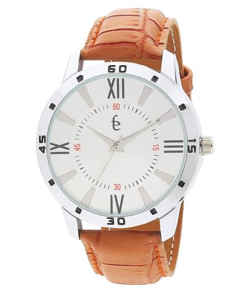 Freny Exim - Brown Leather Analog Mens Watch