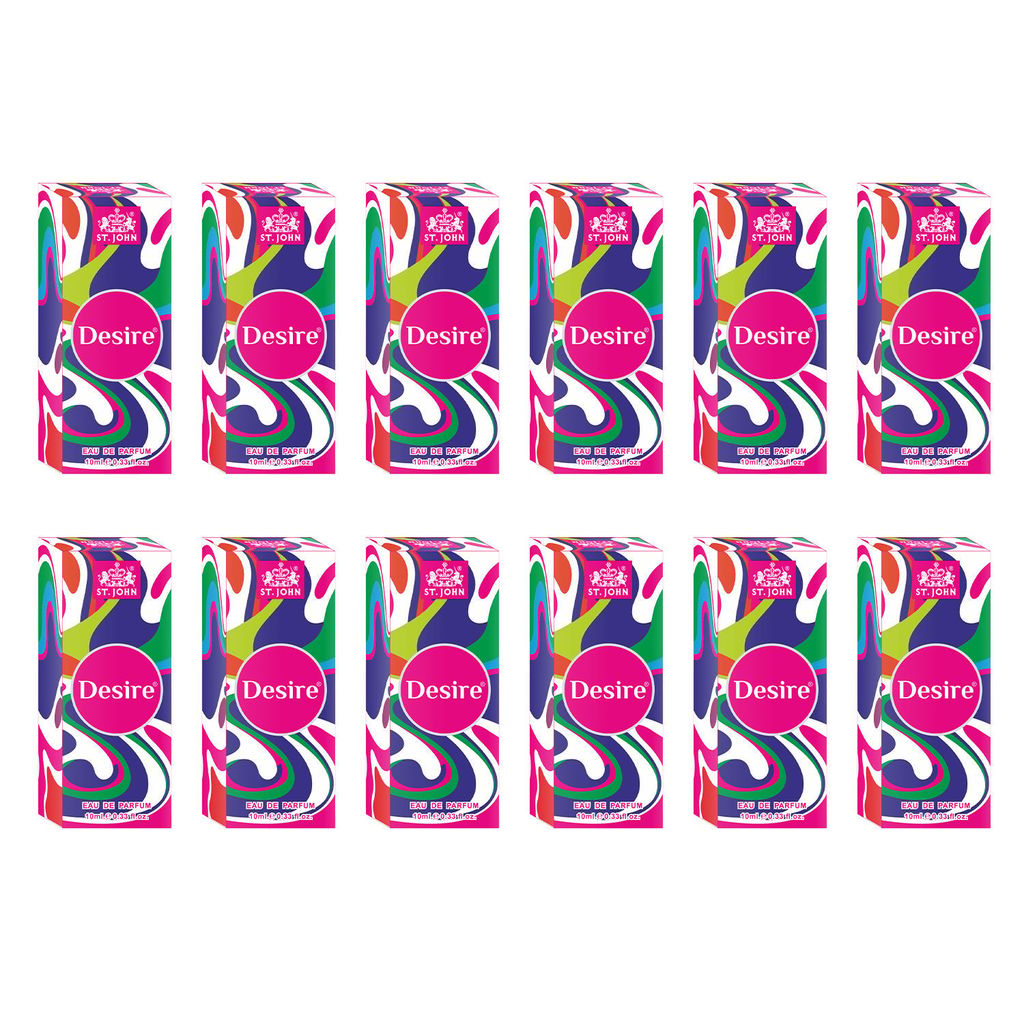 ST.JOHN Desire Long Lasting Perfume 10ml (Pack of 12)