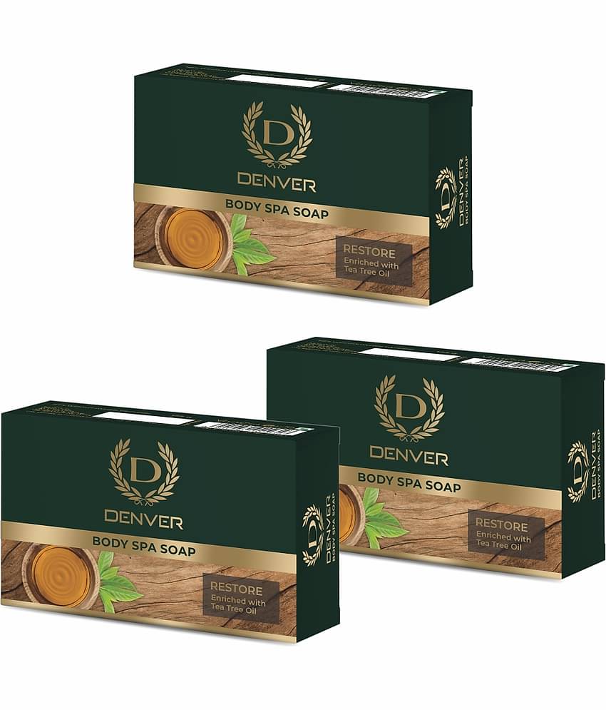 Denver Restore Soap for Men - 125GM Each(Pack of 3)