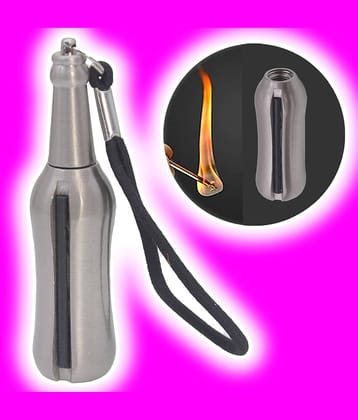 JMALL Silver Stainless Steel Cigarette Lighter ( Pack of 1 )