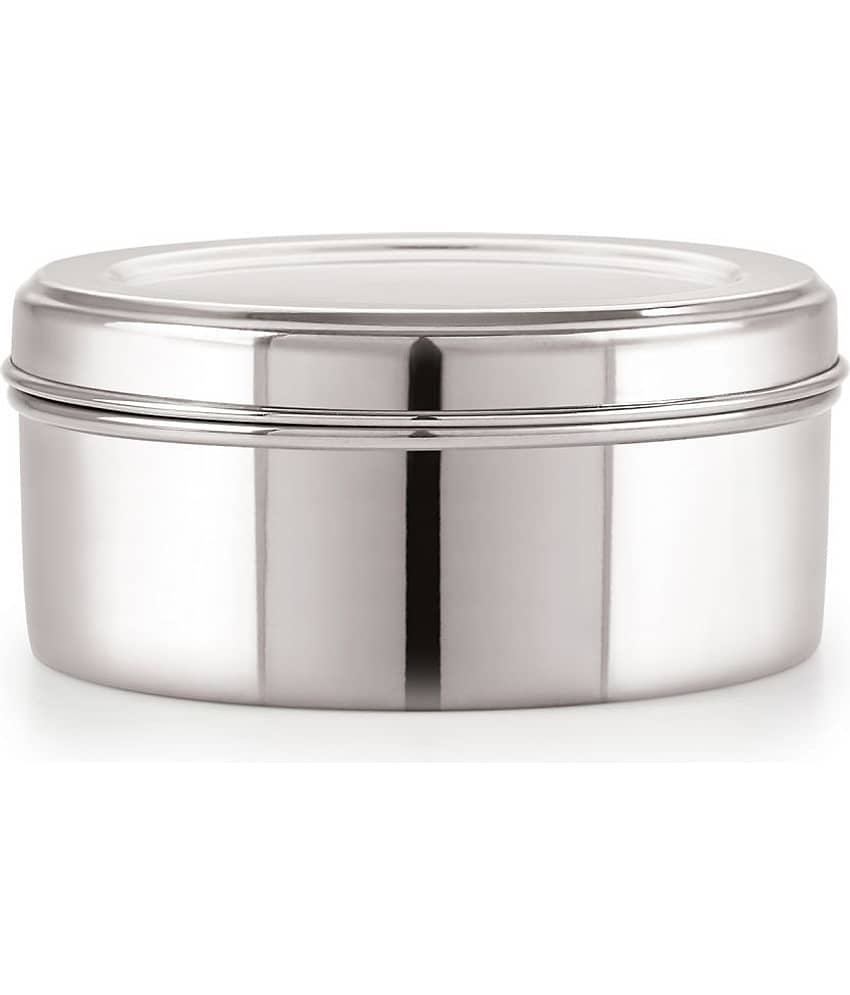 Neelam Dabba Puri 8 (26G) Steel Silver Food Container ( Set of 1 )