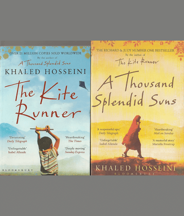 THE KITE RUNNER  AND A THOUSANDS  SPLENDID  SUNS ,TWO BOOKS SET .