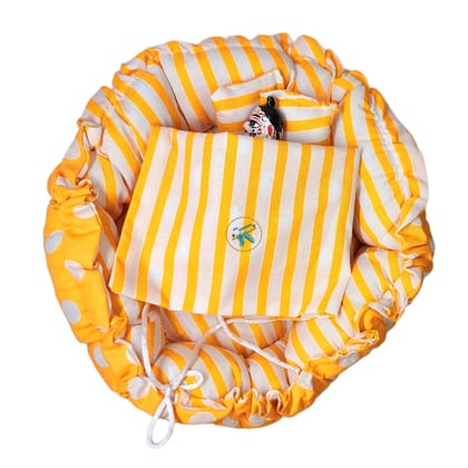 Laddu Gopal Ji Premium Quality Fluffy Bister {Random Prints]-0