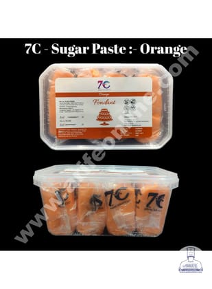 7C Fondant - Orange (1 KG)