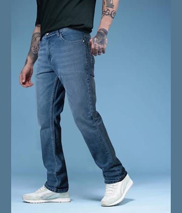 JB JUST BLACK Straight Acid Wash Men's Jeans - Sea Blue ( Pack of 1 )