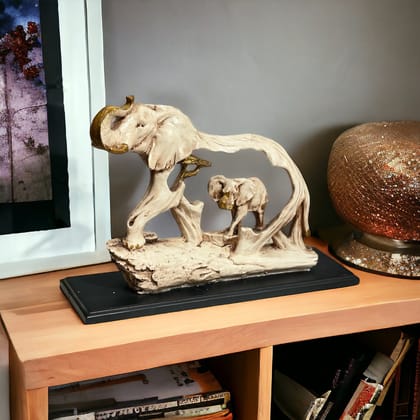 Shadow Elephant Showpiece Elephant in Elephant Statue Home Décor Height 16 CM-Poly Resin