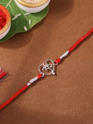 Om Enamelled Rakhi For Brother