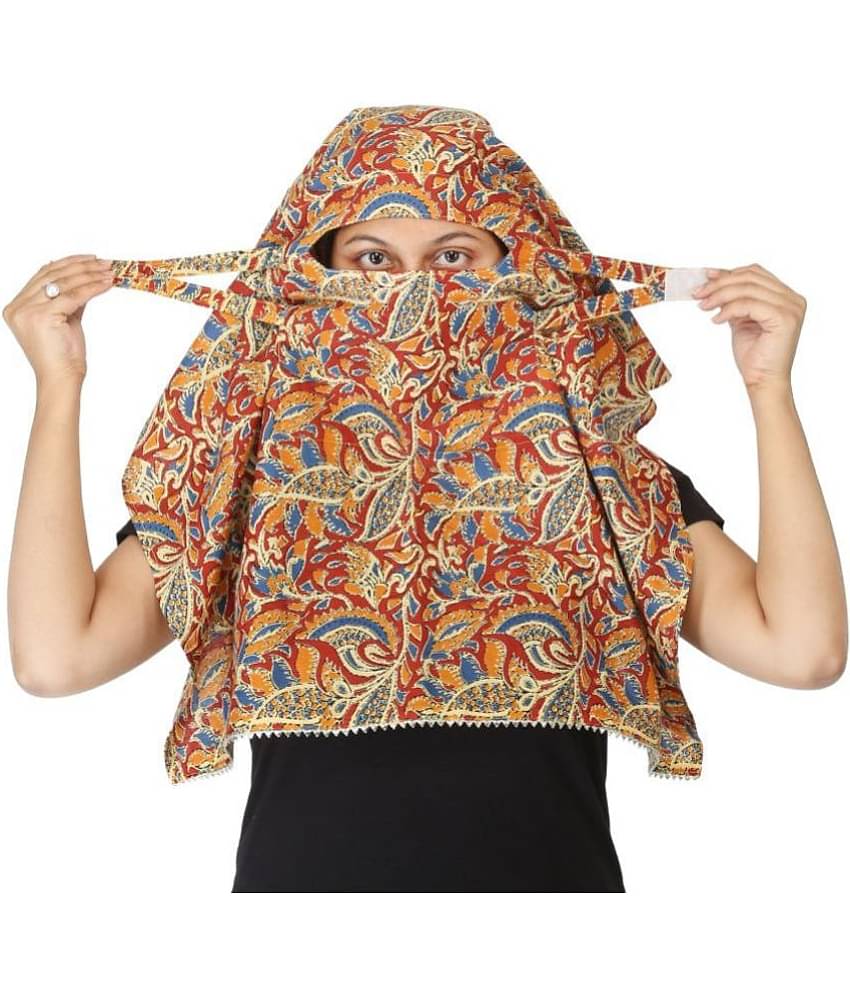 DEEPNYRA - LIVING STYLE - Multicolor Cotton Women's Scarf ( Pack of 1 )