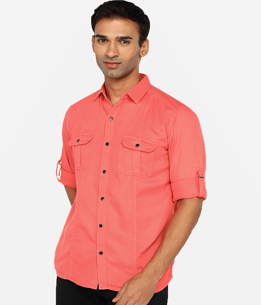 Kuons Avenue - Pink 100% Cotton Regular Fit Men's Casual Shirt ( Pack of 1 )