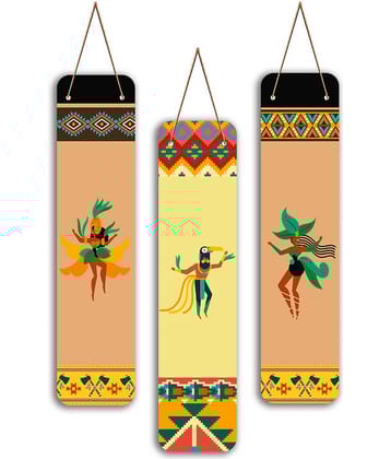 Saf Wood Wall Sculpture Multi - Pack of 3
