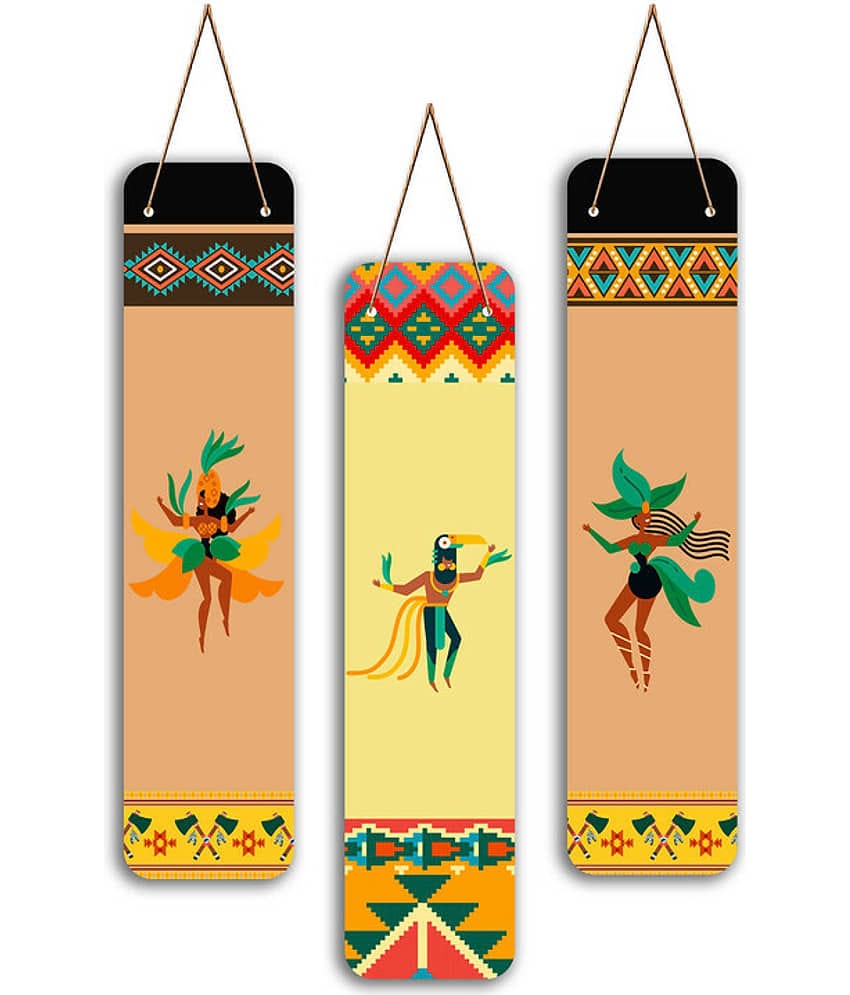 Saf Wood Wall Sculpture Multi - Pack of 3