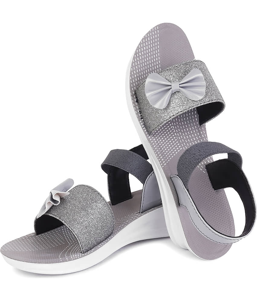 PENNEN Gray Women's Floater Sandals