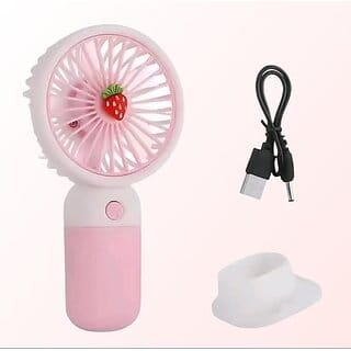 Charkee USB FanAssorted Pack of 1 Rechargeable Mini Portable Handal Fan