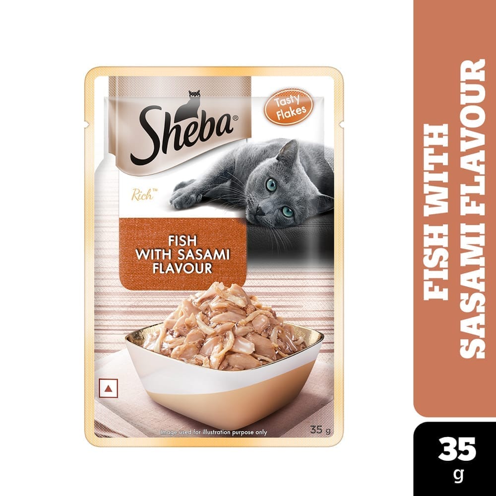 Sheba Rich Premium Fish with Sasami Adult (1 + Years) Wet Cat Food 35g