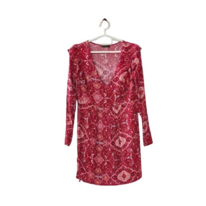 Pure Cambric Cotton Printed Top With Hand Work
