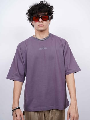 Everyday Oversized Tee - Plum-Small
