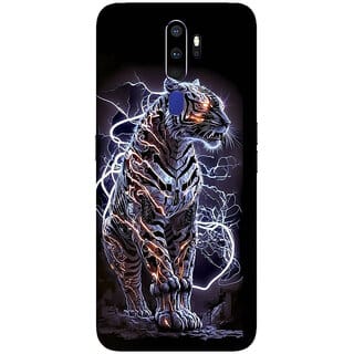 Yug Emporium OPPO A9 2020  3D BLACK PANTHER  DESIGN PATTERN  THEME BACK SKIN STICKERS (Mobile Back Cover, Black)