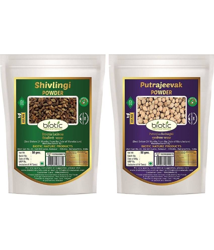Biotic Shivlingi Seed Powder & Putrajivak Seed Powder 100 gm