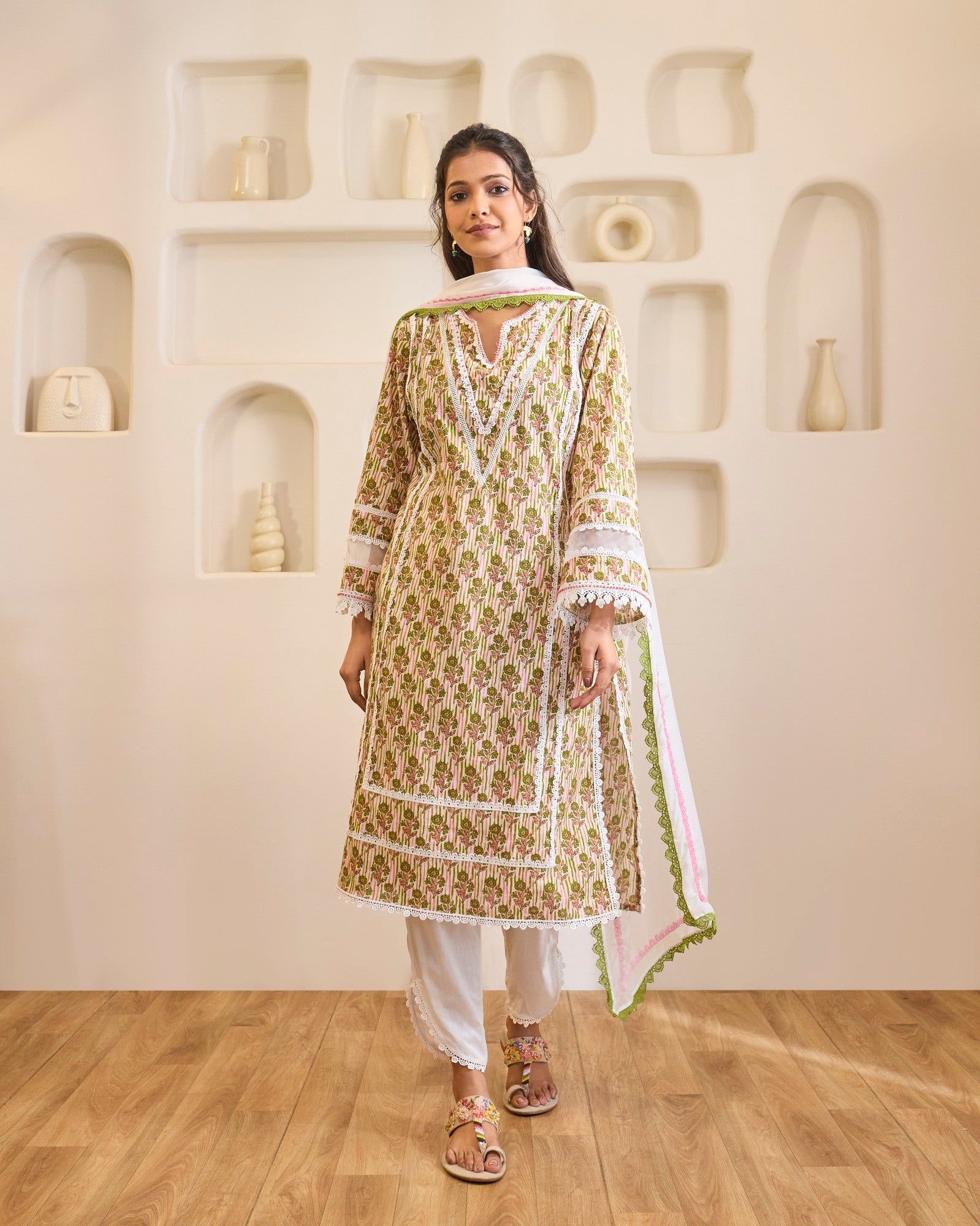 Green Charm Kurta-XS / Green