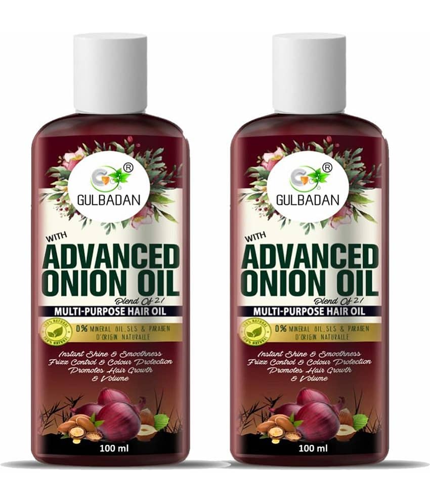 GULBADAN Advanced Onion Hair Oil 100 mL Pack of 2