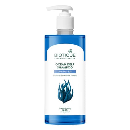 Biotique Ocean Kelp Anti Hairfall Shampoo | Intensive Hair Growth Therapy| Anti Hairfall Shampoo that Maintains Shine |100% Botanical Extracts | Suitable for All Hair Types |500ml Biotique Ocean Kelp Anti Hairfall Shampoo | Intensive Hair Growth Therapy|