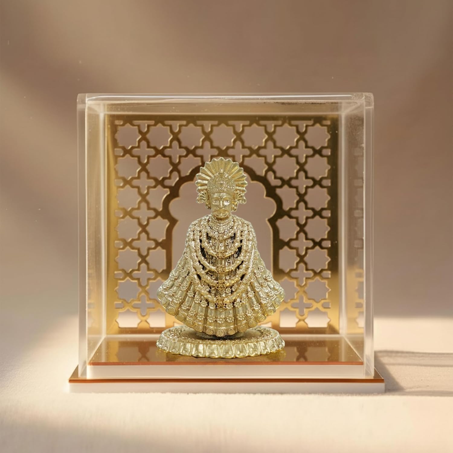 Brahma 3D Farm God Idol Khatu Shyam with Temple | Khatu Shyam Ji Idol for Home Decor, Pooja Room, Study Table, Living Room & Office Decoration | Gift Item