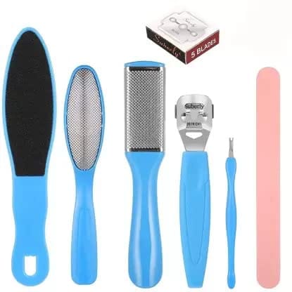 Elecsera Foot Scrubber for Skin, Foot Scraper, Foot File, Filer for Nail Repair Tool - Body Care - Loofah and Other Tools | Buy online on ZillyBuy