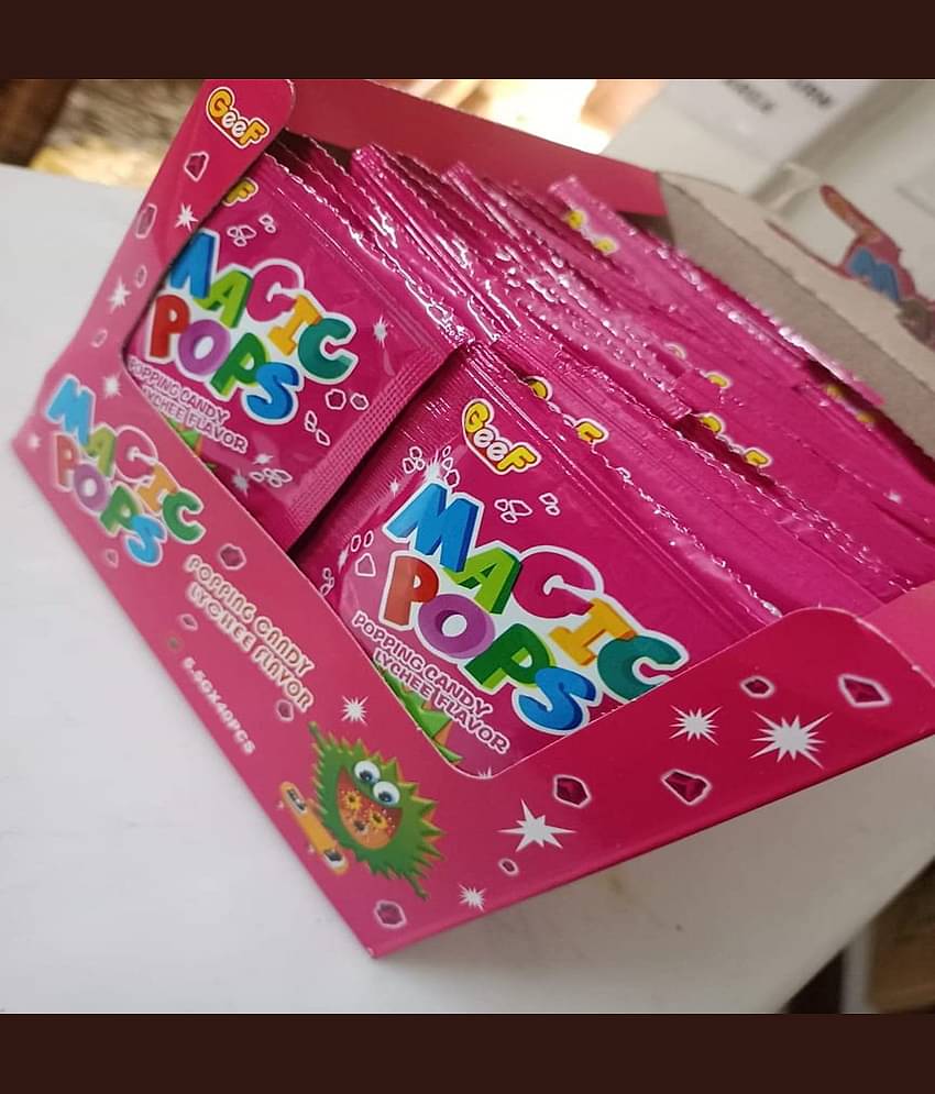 Jai Jinendra Magic Pop  220gm (Pack of 40piece) Candy Drops 220 gm