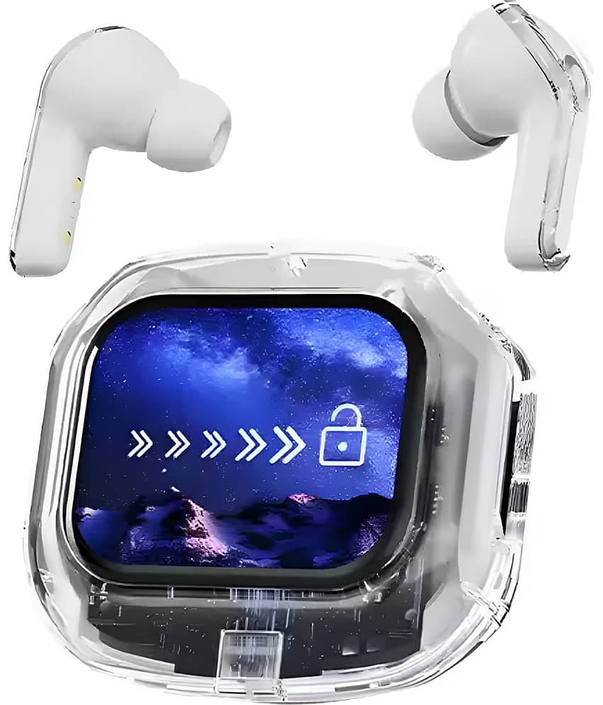 COREGENIX AIRMAX Touch ANC Bluetooth True Wireless (TWS) In Ear 30 Hours Playback Low Latency,Powerfull bass IPX4(Splash & Sweat Proof) White