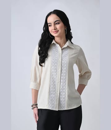 ALL WAYS YOU Women's Cotton Regular Top ( Off White )