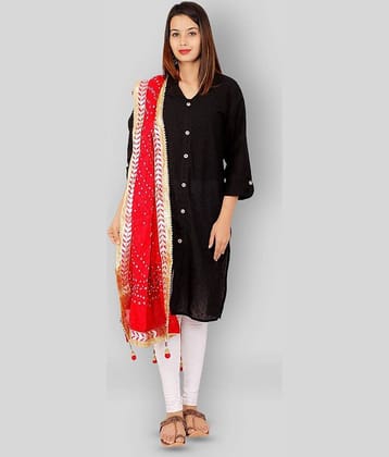 Apratim Red Art Silk Bandhej Dupatta - Single