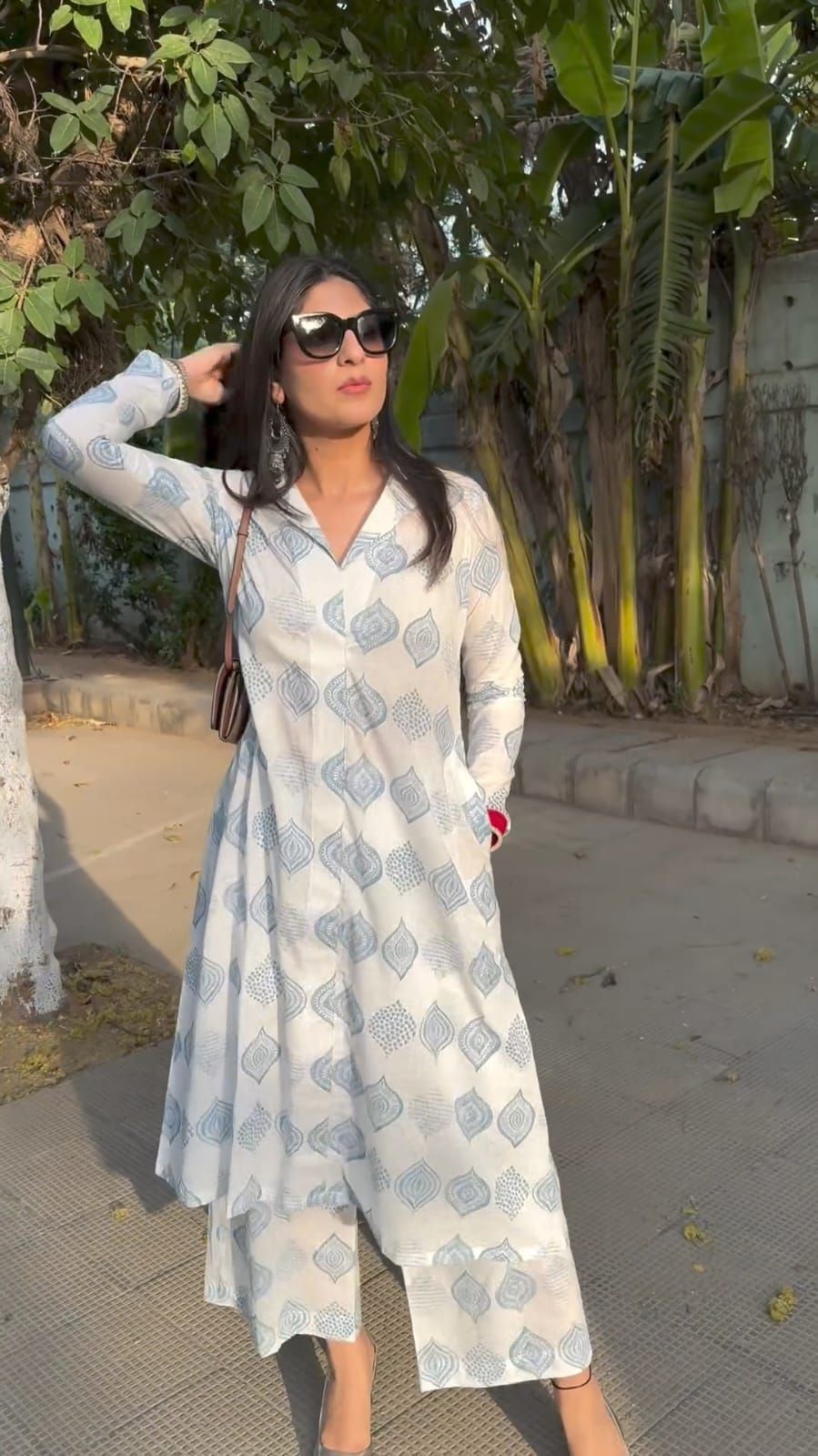 Collar Cotton Outfit-S