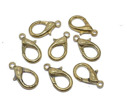 Gold Finish Lobster Clasps , (30X16 MM) EER-018-Per Packet of 12 Pair / 30X16 MM