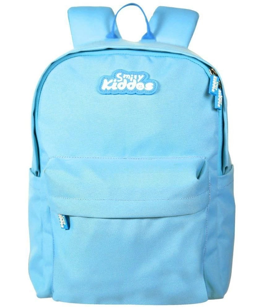 SmilyKiddos 10 Ltrs Blue Polyester College Bag - Blue