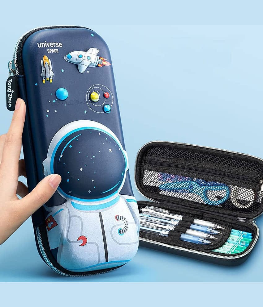 Villy 3D Cover Large Capacity Pencil Case Compass with Compartments