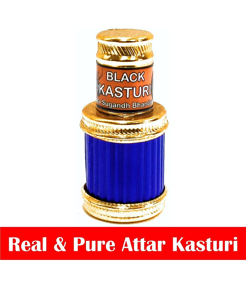 INDRA SUGANDH BHANDAR Attar Natural Kasturi 3ml Rollon Fancy Pack