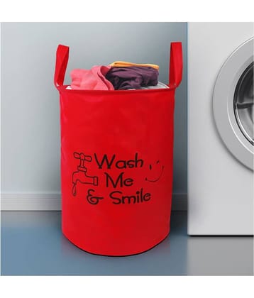E-Retailer Set of 1 20 L+ Laundry Bags Red