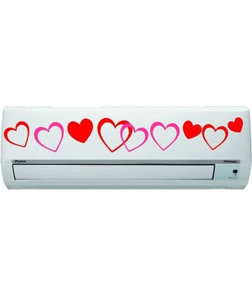 Decor Villa AC Sticker Split Air Conditioner Sticker Floral Sticker ( 21 x 91 cms )