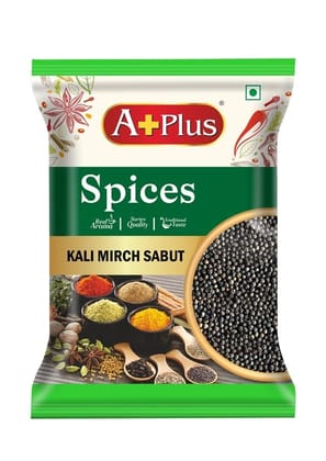 Aplus Kali Mirch Sabut Black Pepper 100gm(pouch)