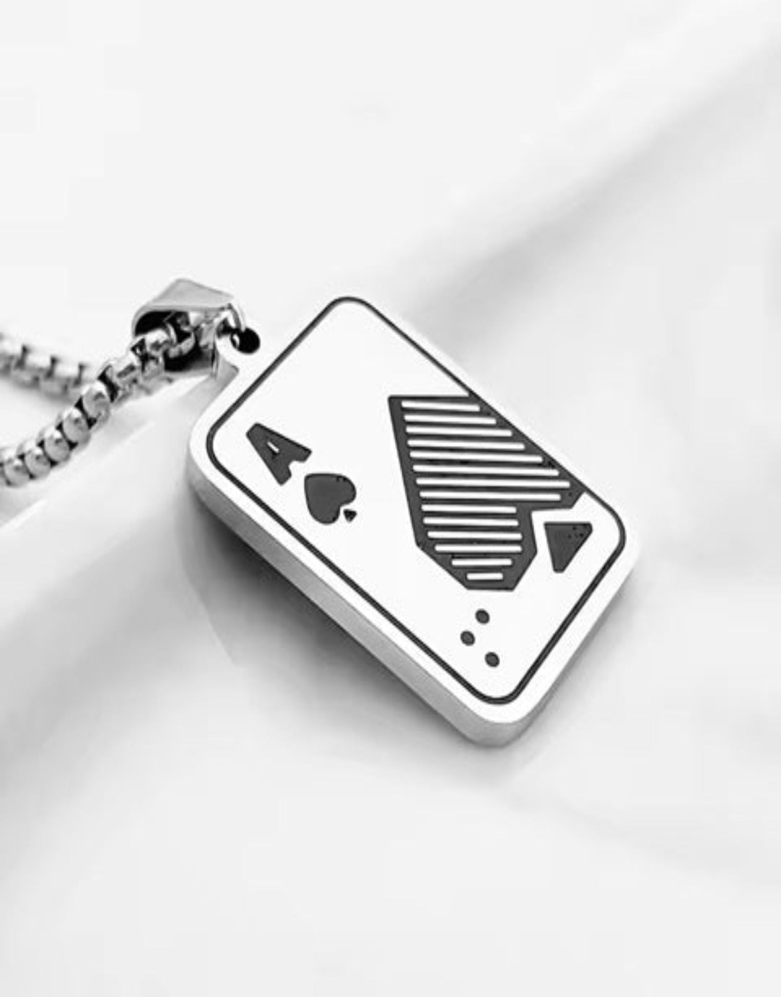 Racing Ace Pendant-Silver