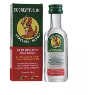 Movitronix Kangaroo brand double distalled medicated oil ecualyptus oil - 28ml - Pack of 1-Thailand