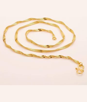 Fashion Frill Gold Plated Classy Chain for Men & Boys