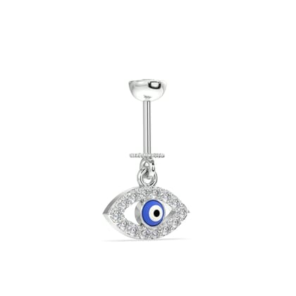 Enamel Blue Evil Eye - Helix Piercing hanging